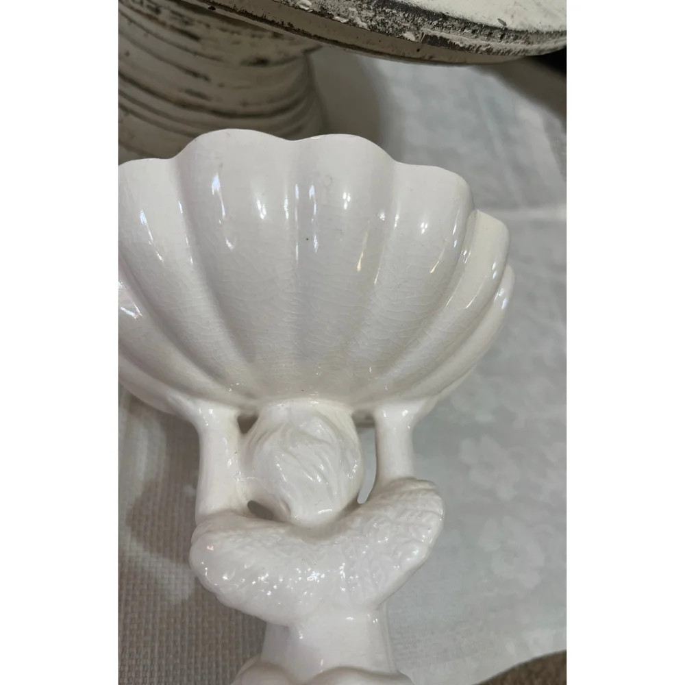 Vintage Avon Bath Accessories Cherub Soap Dish Trinket Holder